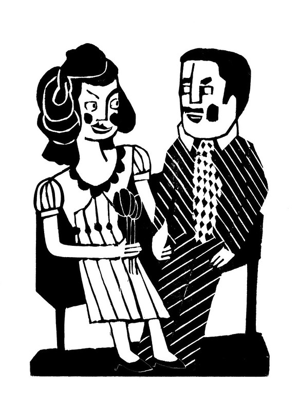 hochzeitskarteHolzschnitt